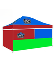 10x15 Premium Canopy with 3 Full Walls & 1 Half Wall