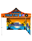 10x10 Premium Canopy with 2 Full Walls
